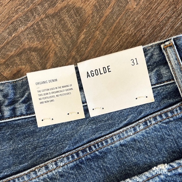 Agolde Women's Riley High Rise Straight Crop Jeans - Picture 3 of 4